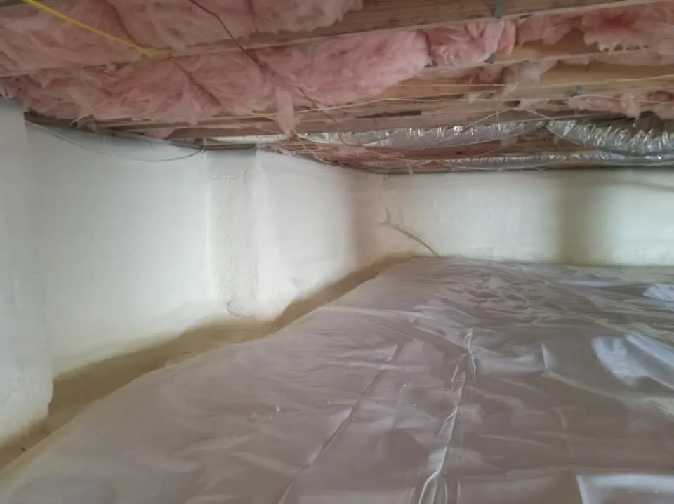 Crawl space encapsulation with closed-cell spray foam for Spray Foam Roofing in Gleneagle